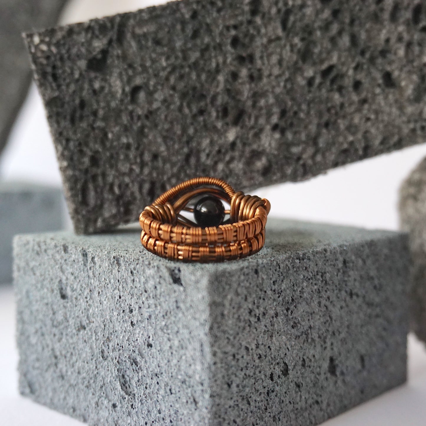 THE EYE CATCHER RING / BLACK TOURMALINE