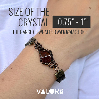 SILENT ACHIEVER BRACELET / GARNET