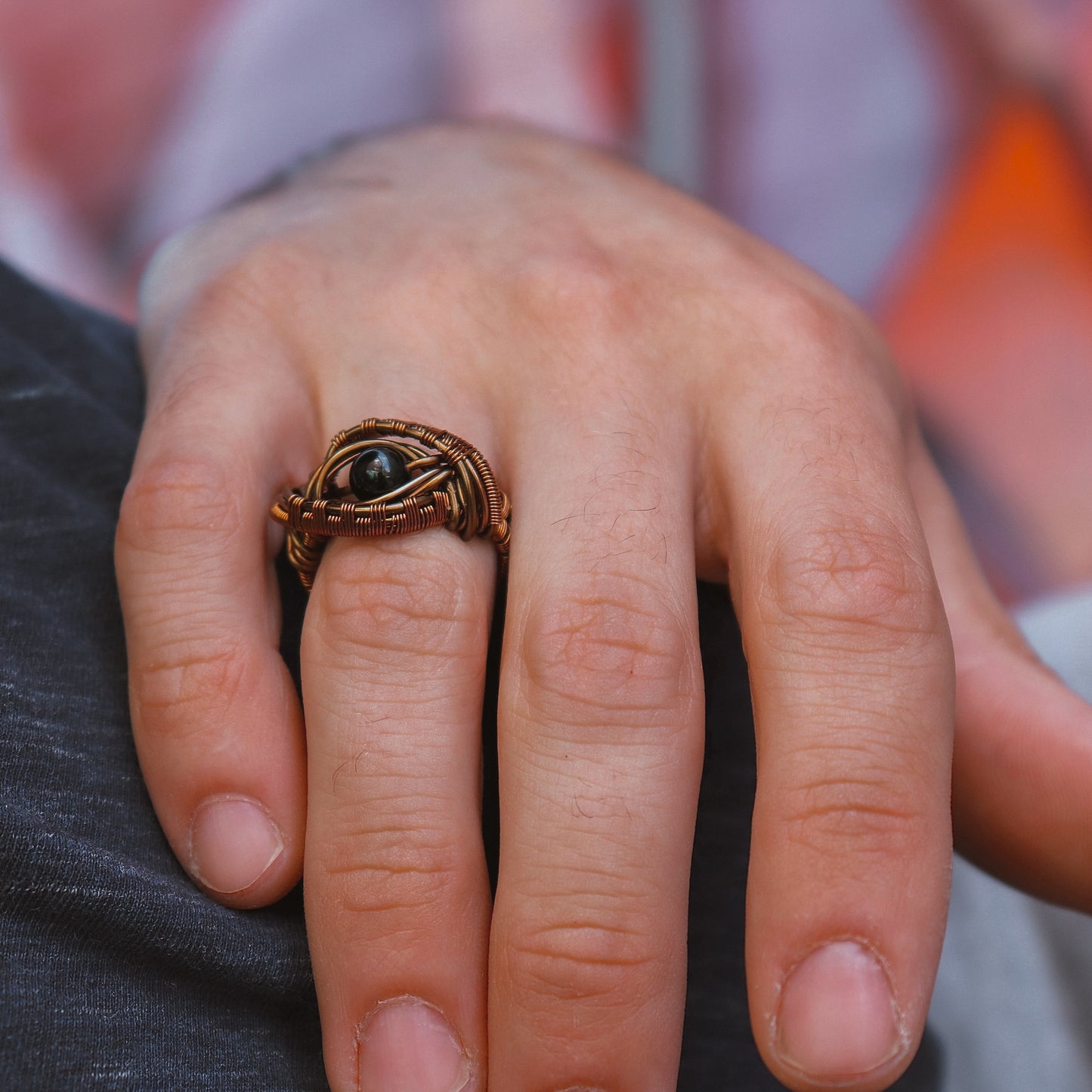 THE EYE CATCHER RING / BLACK TOURMALINE