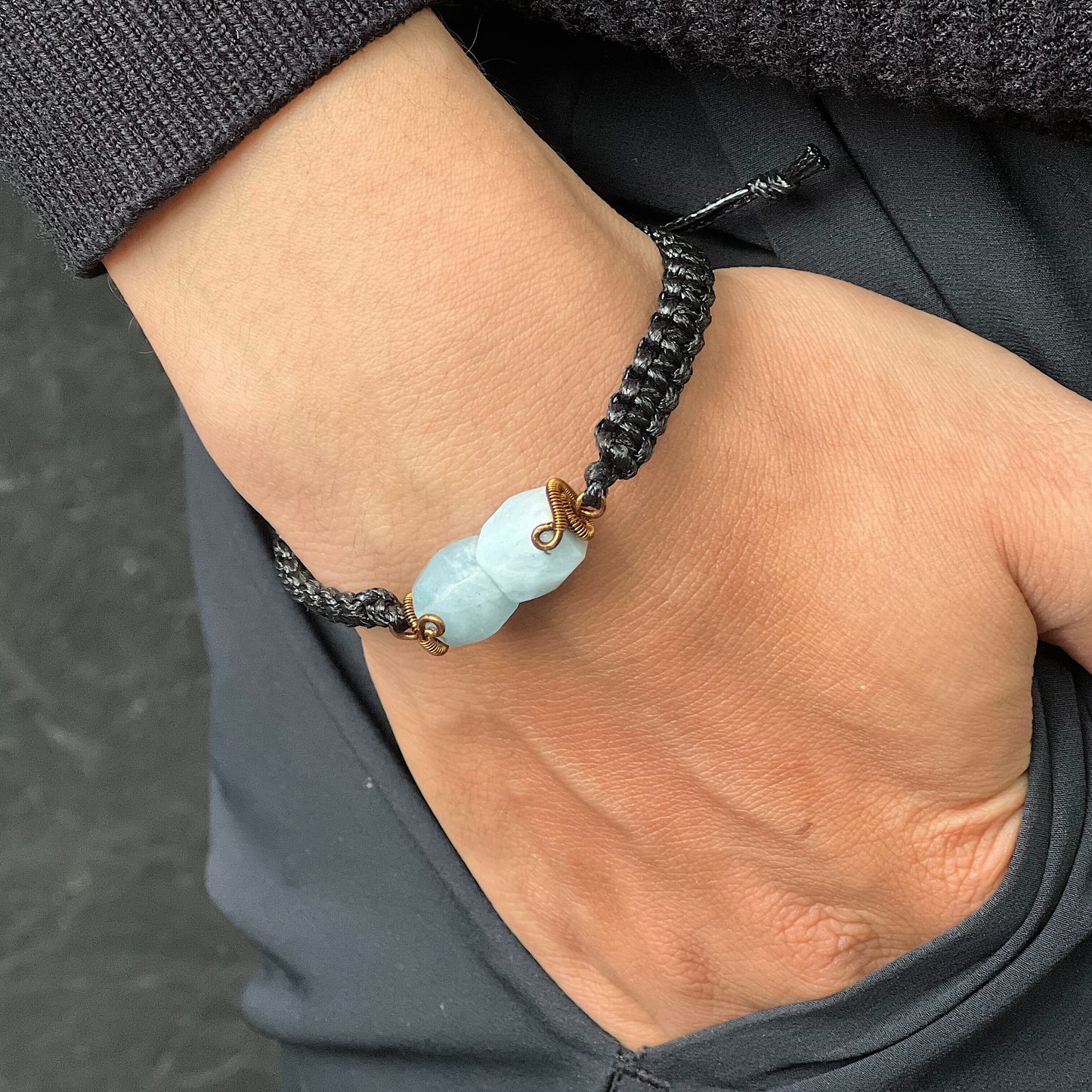 COMMUNICATOR BRACELET / AQUAMARINE