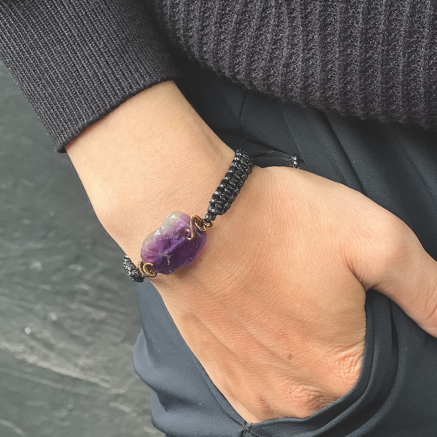 STRESS RELEASER BRACELET / AMETHYST