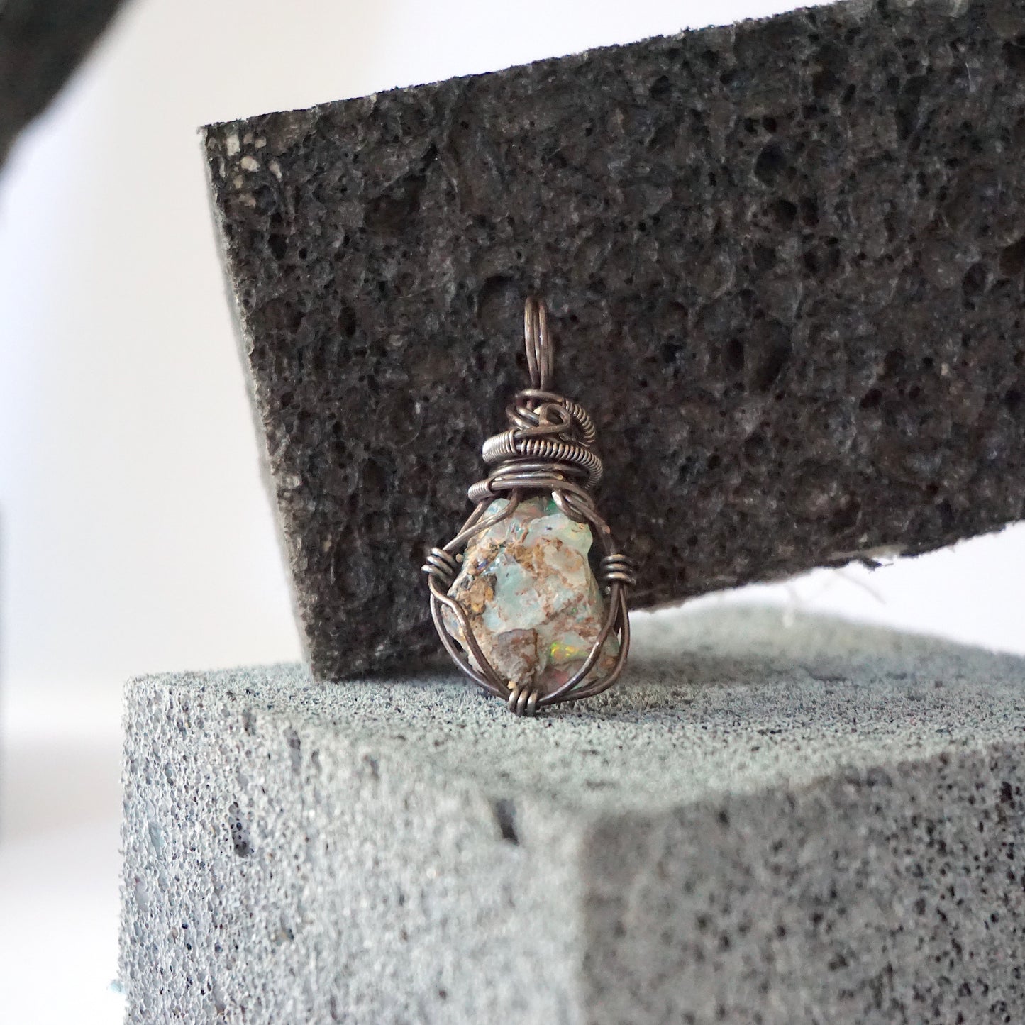 THE SHIELD PENDANT / FIRE OPAL